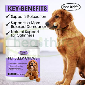 Healthife Pillole Calmanti <span class=keywords><strong>per</strong></span> Cani con Olio e Polvere di Semi di Canapa <span class=keywords><strong>per</strong></span> il Sonno degli Animali Domestici - Product Image 4