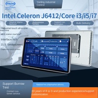 Yanling 21.5 "tablette industrielle PC intégré tout-en-un multi-touch large contrôle de la pression processeur Intel Quad Core