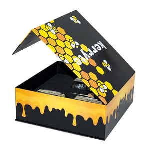 Free Design Biodegradable Coffee Cup Black Rigid Cardboard Paper Packaging Magnetic Gift Boxes With Eva Foam Insert - Product Image 4