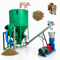 Nouvelle Ligne de Production Automatique de Granulés d'Aliments pour Volailles, Capacité 100 kg/h, Machine à Granulés d'Aliments pour Poulets 220V