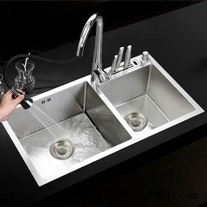 WaiiHO 005 Lot de 2 bouchons d'évier de cuisine en acier inoxydable - Product Image 3