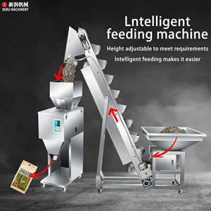 Gıda pirinç tahıl baharat tuz kahve çekirdeği fıstıklı şeker otomatik eğimli kova konveyör dolum paketleme makinesi hazne asansör - Product Image 2