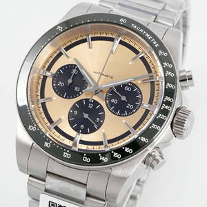 นาฬิกาสปอร์ตสไตล์ 835 รุ่น Three-eye Chronograph Automatic Watch R71 สำหรับผู้ชาย พร้อม Tachymeter ตัวเรือนสแตนเลสสตีล ขอบหน้าปัดสีน้ำเงิน สายนาฬิกาแบบ Bracelet - Product Image 6