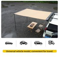 Auvent de voiture imperméable à 270 degrés, tente portable pour le camping en plein air, auvent de plage pour SUV, camionnette, véhicule tout-terrain 4x4