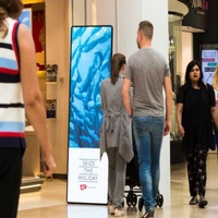 Display LED Portatile per Pubblicità Commerciale con Controllo WiFi Intelligente, Animazione Digitale a Colori HD per Centri Commerciali