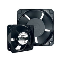 Ventilateur axial AC15050HBL de haute qualité 150*150*50mm 220V AC, ventilateur industriel noir de 6 pouces avec coque en aluminium et moteur en cuivre pur