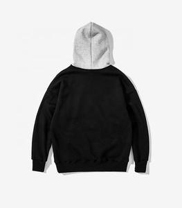 Streetwear Fleece <span class=keywords><strong>Pullover</strong></span> gris Sudadera con capucha Hip Hop sudaderas con capucha para hombres - Product Image 5