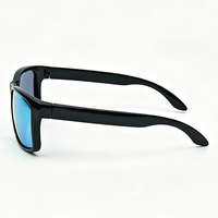 Lunettes de soleil de course et de plage UV400 légères à monture rectangulaire et verres bleu glace, vente en gros