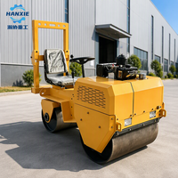 Compacteur routier vibrant à double tambour de 1 tonne, moteur Changfa, compresseur hydraulique d'asphalte pour la construction routière