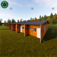 Casas Contenedor Prefabricadas de Acero con Acabado de Madera, Unidades Desmontables para Oficinas, Escuelas, Dormitorios, Diseño de Casa de Campo