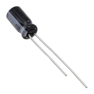 URS1V100MDD Componentes Electrónicos Originales, Condensadores Electrolíticos de Aluminio 10uF ±20% 35V de Montaje Pasante - Product Image 1