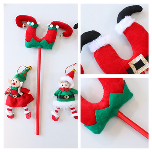 Ornements de Noël pour arbres et décoration de <span class=keywords><strong>maison</strong></span>, fabriqués en Chine, y compris des jambes de Père Noël et des jambes de clown, cadeaux d'ornements de Noël - Product Image 6