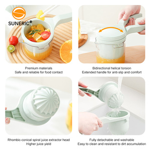 Utensilios de Cocina Multifuncionales, Exprimidor Manual de Cítricos de Plástico, Prensa Manual para Limonada, Exprimidor de Frutas Frescas, Naranja, Limón - Product Image 3