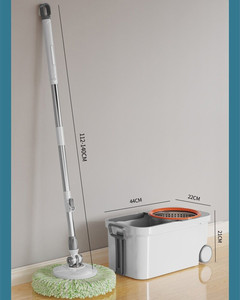 Juego <span class=keywords><strong>de</strong></span> Mopa con Mango Telescópico y Rodillo Extra Grande <span class=keywords><strong>de</strong></span> Chenilla <span class=keywords><strong>de</strong></span> Doble Accionamiento para Limpieza en una Sola Pasada Sin Necesidad <span class=keywords><strong>de</strong></span> Lavar a Mano, Ideal para Personas que Buscan Comodidad - Product Image 6