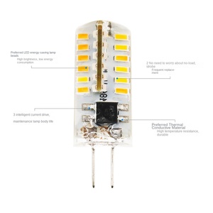 Mini G4 <strong>LED</strong> <strong>Lamp</strong> <strong>Dimmable</strong> 12V 24V 1.2/2W 3W <strong>COB</strong> <strong>Bulb</strong> AC/DC 12V Rohs Certified <strong>COB</strong> 360 Beam Office Replacement Halogen E14 Base - Product Image 3