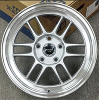 Rines Ligeros de Aleación de Aluminio Forjado por Flujo de 15, 16 y 17 Pulgadas, 4x100, 4x114.3 para Civic, Golf, Corolla, Nissan, Mazda