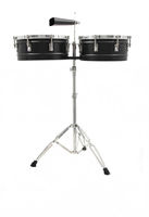 Factory Wholesale High Quality Steel Timbals Drum Set 13" 14" Double Braced Stand Percussion Instrument for Music School