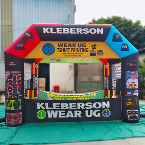 Arche gonflable lumineuse personnalisée pour événements extérieurs et publicité commerciale, arche gonflable inclinée, arche de fin de course gonflable - Product Image 3