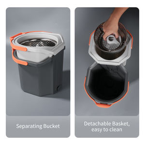 HOLAMOPA Juego de Mopa Giratoria Comercial y Cubeta con Sistema de Doble Compartimento para una <span class=keywords><strong>Limpieza</strong></span> Eficiente de Pisos y Pedidos al por Mayor - Product Image 2