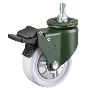 YTOP <span class=keywords><strong>3</strong></span> Zoll Industrial Medium Duty 75mm Rolle PP White Swivel Heavy Duty Caster Rotations räder - Product Image 4