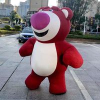 Costume de mascotte gonflable en peluche Xincheng, personnage de dessin animé populaire, ours, pour publicité de Noël, adultes, service OEM