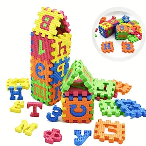 36 pz/set 5.5cm russo ad incastro EVA piastrelle per pavimenti giocattolo EVA schiuma numero alfabeto Puzzle tappetino da gioco