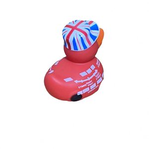 Vente en gros OEM Jouet aquatique pour enfants en plastique, canard jaune de 3 pouces, style bus britannique, avec son couinement, pour piscines, Royaume-Uni - Product Image 4