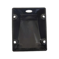 Boîtiers d'instruments pour équipements de contrôle industriel en plastique moulé par injection noir mat, certifiés ISO9001, taille personnalisée