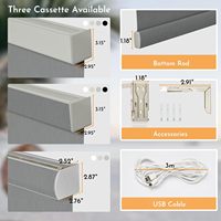 Persianas Enrollables Opacas Eléctricas Inteligentes Personalizadas con Control por WiFi, App, Google y Alexa para Hotel