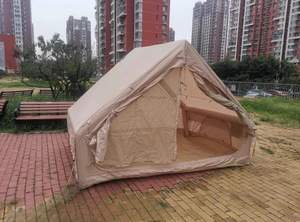 12 ㎡ một khung lều lều với không thấm nước PVC nơi trú ẩn Oxford vải được xây dựng trong airbed mây bảng thiết lập cho gia đình cắm trại bên hồ - Product Image 5