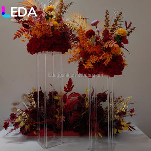 Vase à fleurs en métal de luxe LEDA, or, argent, blanc, noir, en forme de vase, décoration de centre de table de mariage, élégant - Product Image 3