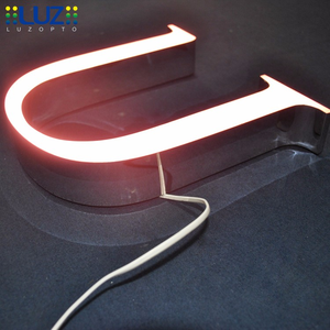 Publicidad de alta calidad en el nombre de la tienda de resina 3d canal signo junta cartas - Product Image 6