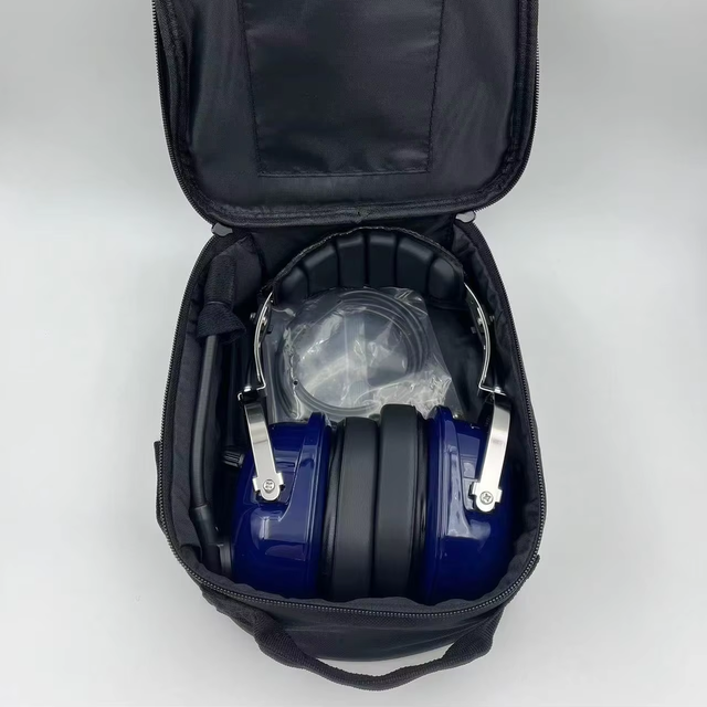 HXKK High Quality PNR Comfortable Over-Ear Aviation Headset Earmuff Wired Headphone Microphone with Gel Ear Seal for Pilots