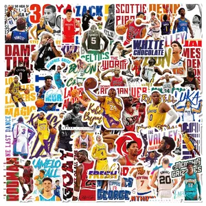 ملصق رائع لرياضة كرة السلة NBA ملصقات للأولاد على شكل زجاجة للأمتعة والتزلج لابتوب مزخرف من الفينيل ملصق مخصص