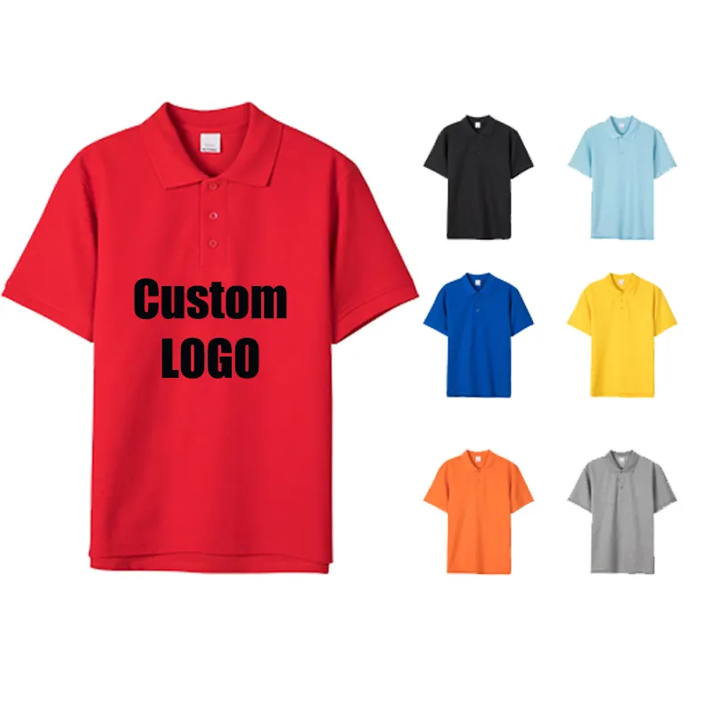 Camisas de algodão OEM com design próprio camisa polo personalizada serigrafista roupas masculinas por atacado respirável de alta qualidade