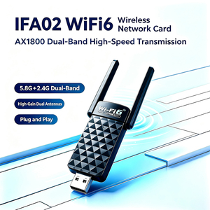 IFA02 AX1800 WiFi6 ดูอัลแบนด์ 5.8G 1300Mbps การ์ดเครือข่ายภายนอกแบบไร้สาย USB ภายนอกอาคาร - Product Image 6
