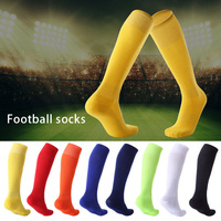 Prix d'usine Chaussettes de football unisexes respirantes à haute compression au genou avec logo personnalisé pour le sport