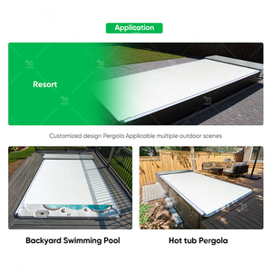 <span class=keywords><strong>Couverture</strong></span> <span class=keywords><strong>de</strong></span> piscine à isolation thermique électrique au design moderne TSPK avec nouvelle piste en aluminium à lamelles roulantes automatiques pour application au <span class=keywords><strong>spa</strong></span> - Product Image 3