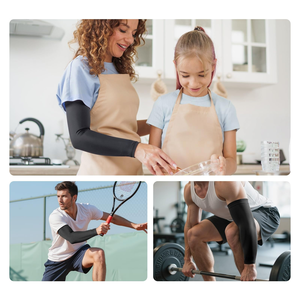 Manchon de compression de tennis 2025 en cuivre infusé pour le bras, réglable, protection du coude, <span class=keywords><strong>traitement</strong></span> et soutien - Product Image 2