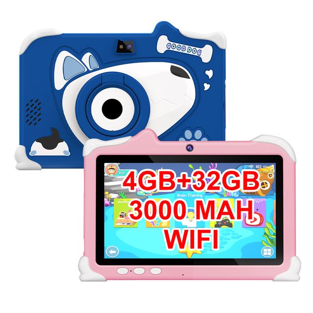 7-Inch P+G Children's Tablet With 2+2GB RAM 32GB HDD 3000MA Battery Android 12.0 WIFI Touch Screen for Educational Use