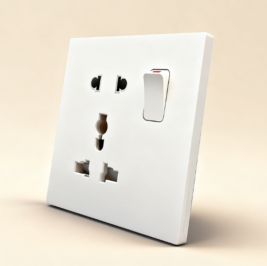 Electrical 1 Gang 2/3/5 Pin Universal Universal Multi-Funcation Wall Sockets and Switches Source Factory Direct Sale UK EU US