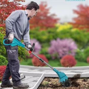 21V 无线迷你花园耕耘机除草机伸缩杆锂电电池供电 1.5AH 25CM 工作深度耕耘机 - Product Image 5