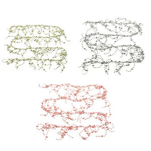 手作りビーズガーランズゴールド繊細なプラスチックビーズガーランズバレットヘッドバンドウェディングブライダルアクセサリー - Product Image 6