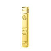 Cadeaux de bonne dame briquet compact en alliage de zinc doré flamme nue nouveauté conception petit allume-cigare meule silex gaz