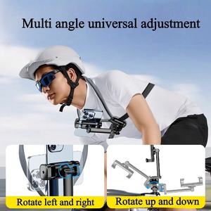 Universel pour téléphones mobiles <span class=keywords><strong>et</strong></span> appareils photo <span class=keywords><strong>Première</strong></span> perspective Fixe Anti Shake Magnetic Neckband Phone Holder for Live Video Shot - Product Image 3