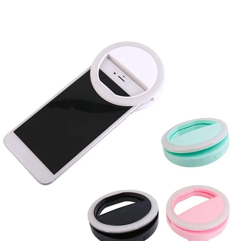 Clip-on Mobile Phone Selfie Ring Light LED Video Lights Enhancing Selfie Lighting For Smart phone