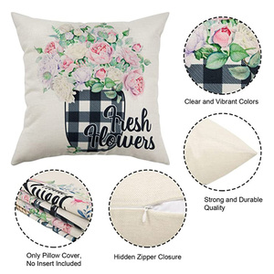 Housse de coussin printemps 2026, imprimé lavande, élégante fleur, décoration intérieure, petites housses de coussin - Product Image 5