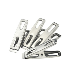 Kaiwang Stainless Steel Clothes Pins Non-Magnetic <b>Spring</b> Drying <b>Clips</b> Rectangle Shape Durable 1.0mm Thickness - Product Image 2