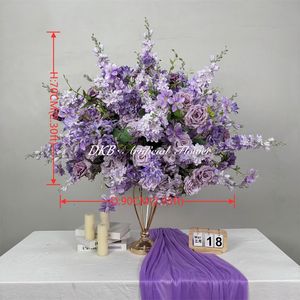 DKB - Arreglos Florales Realistas de Rosas Grandes al por Mayor, Centros de Mesa para Bodas, Bola de Flores Artificiales de Seda - Product Image 2