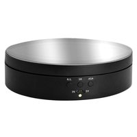Présentoir Rotatif Électrique à 3 Vitesses avec Miroir, Plateau Tournant à 360 Degrés, Support à Bijoux, Alimentation par Batterie/USB pour la Photographie